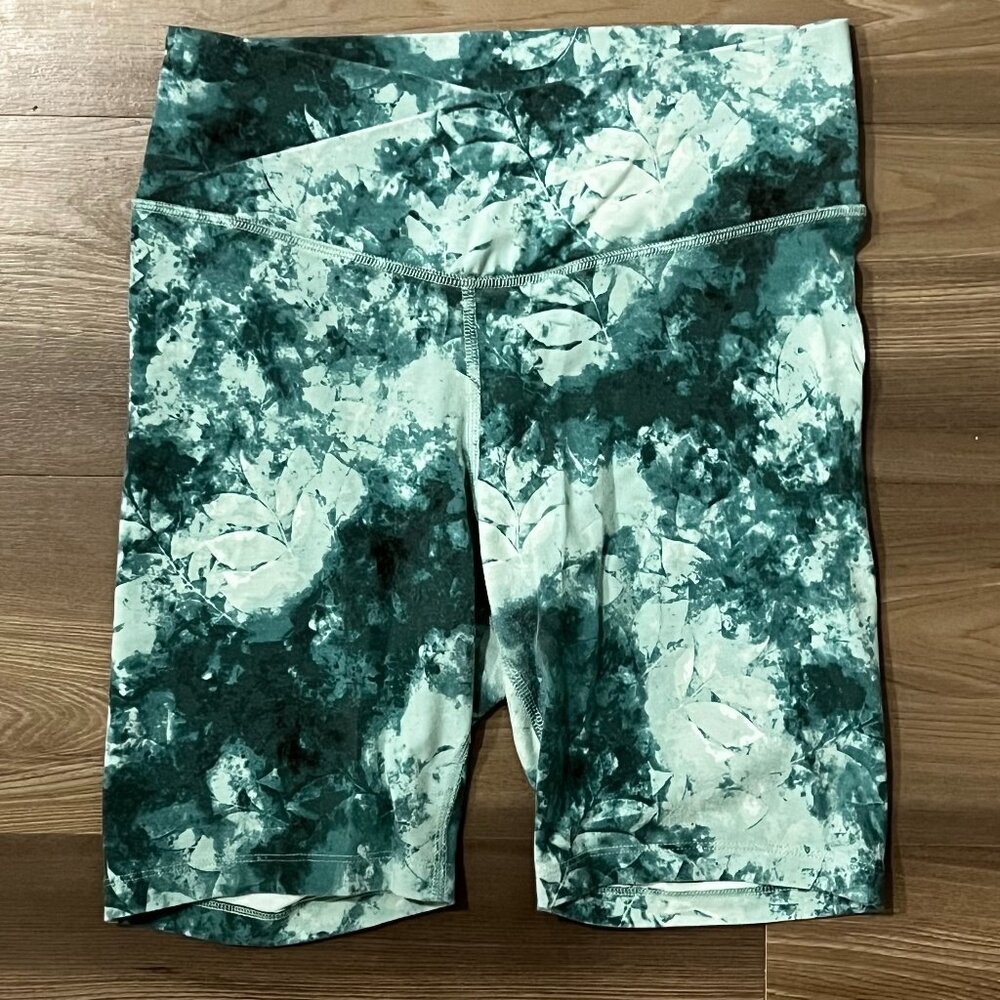 Old Navy Active Powerchill Bike Shorts Women's Medium Extra High Rise Green